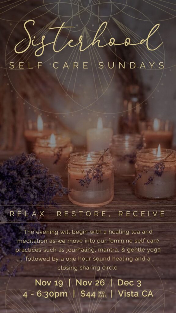 Sisterhood Self Care Sundays