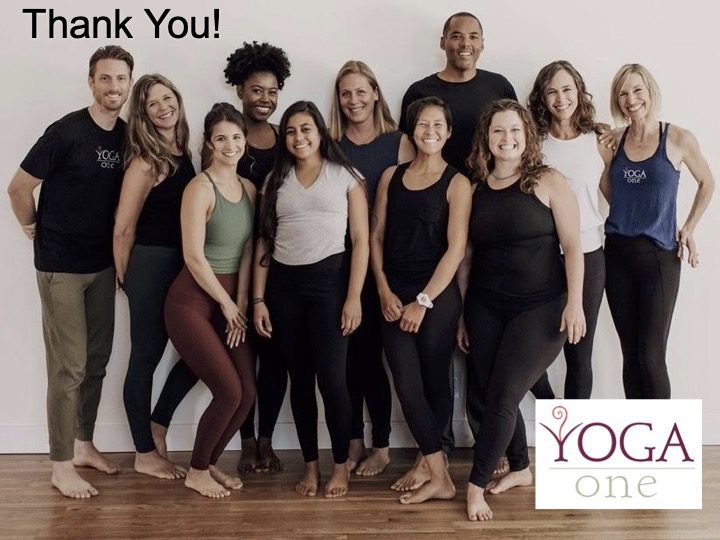 Thank You from Yoga One 1