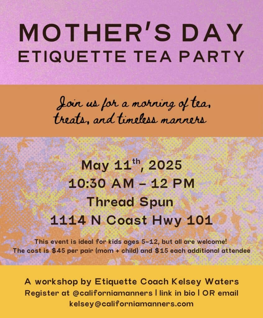 Mother's Day Etiquette Tea Party