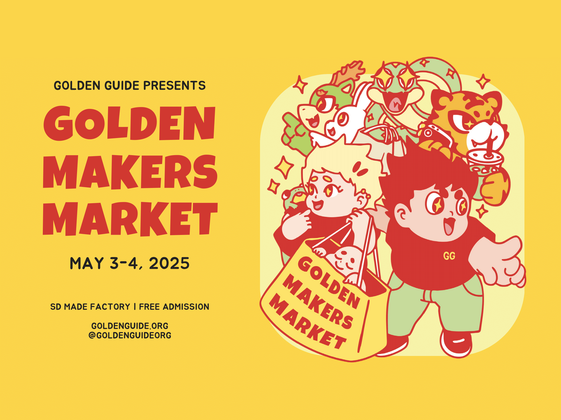 Golden Makers Market 001 Poster by Chunky_Horizontal