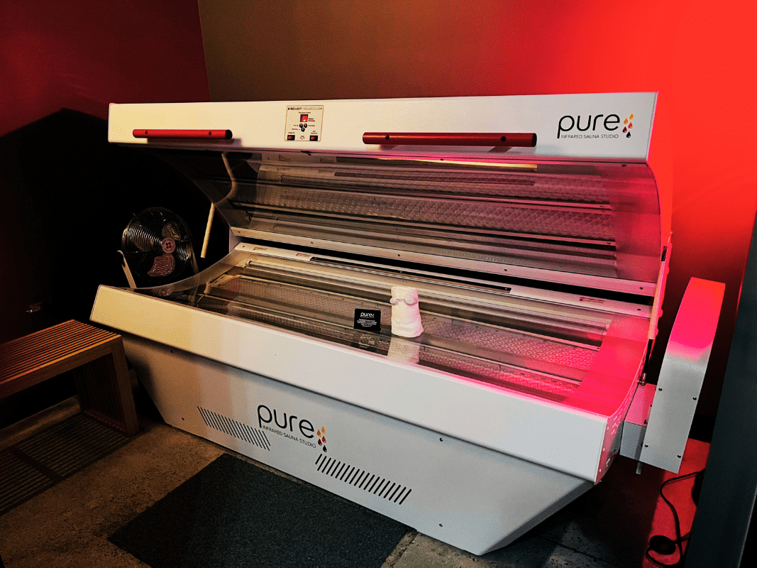 pure infrared sauna studio red light therapy