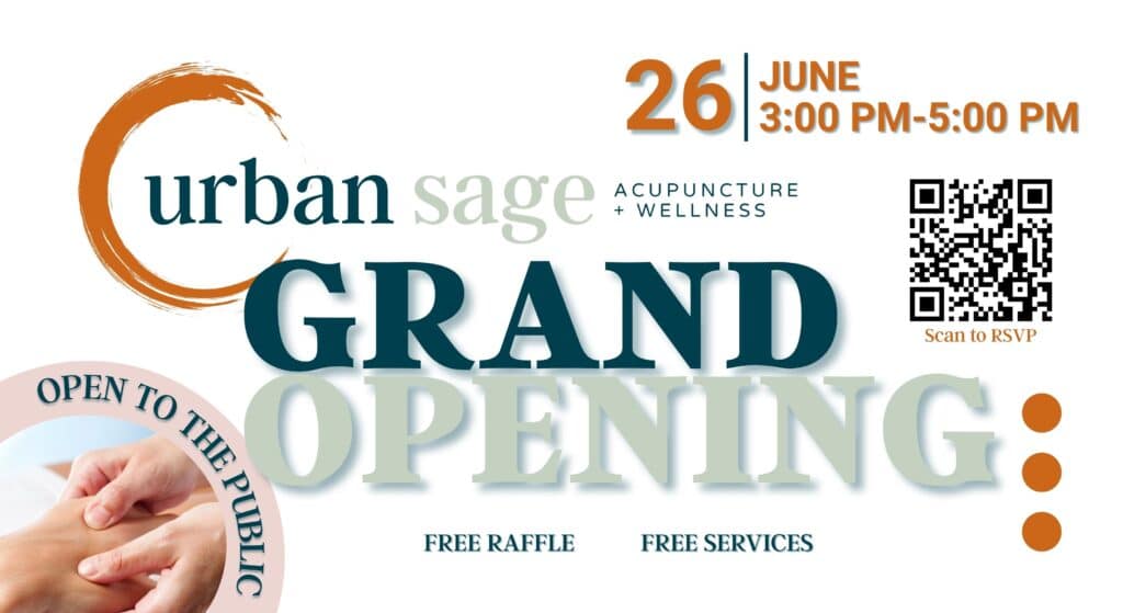 Grand Opening: Urban Sage Acupuncture + Wellness