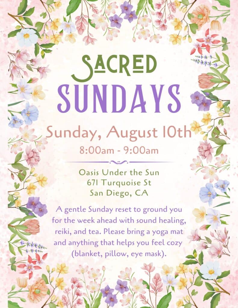 Sacred Sundays: Soundbath + Reiki + Tea Ceremony