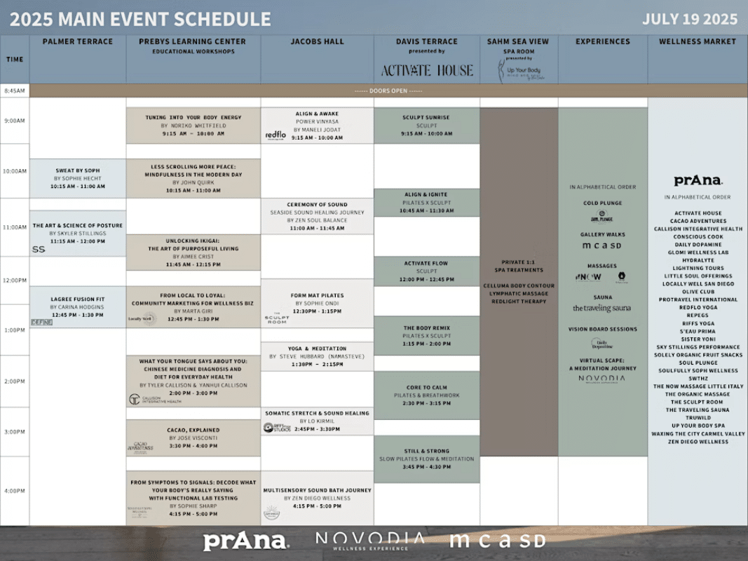 san diego mcasd schedule
