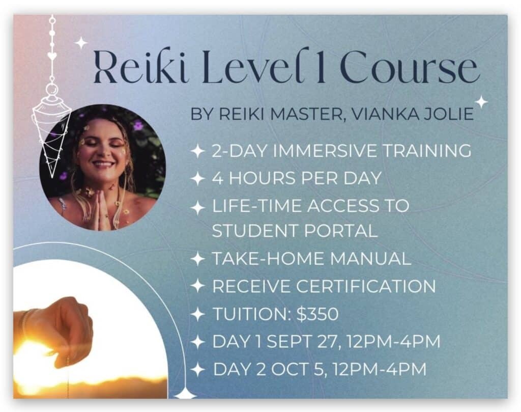 Reiki Level 1 Certification Class