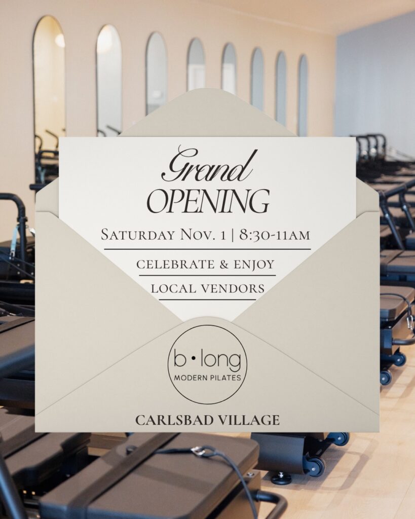 Grand Opening: b∙long Modern Pilates Carlsbad Grand Opening: b∙long Modern Pilates Carlsbad