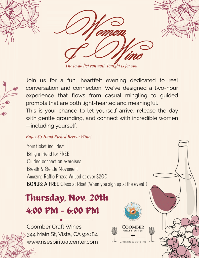 Women & Wine: An Evening of Connection & Conversation