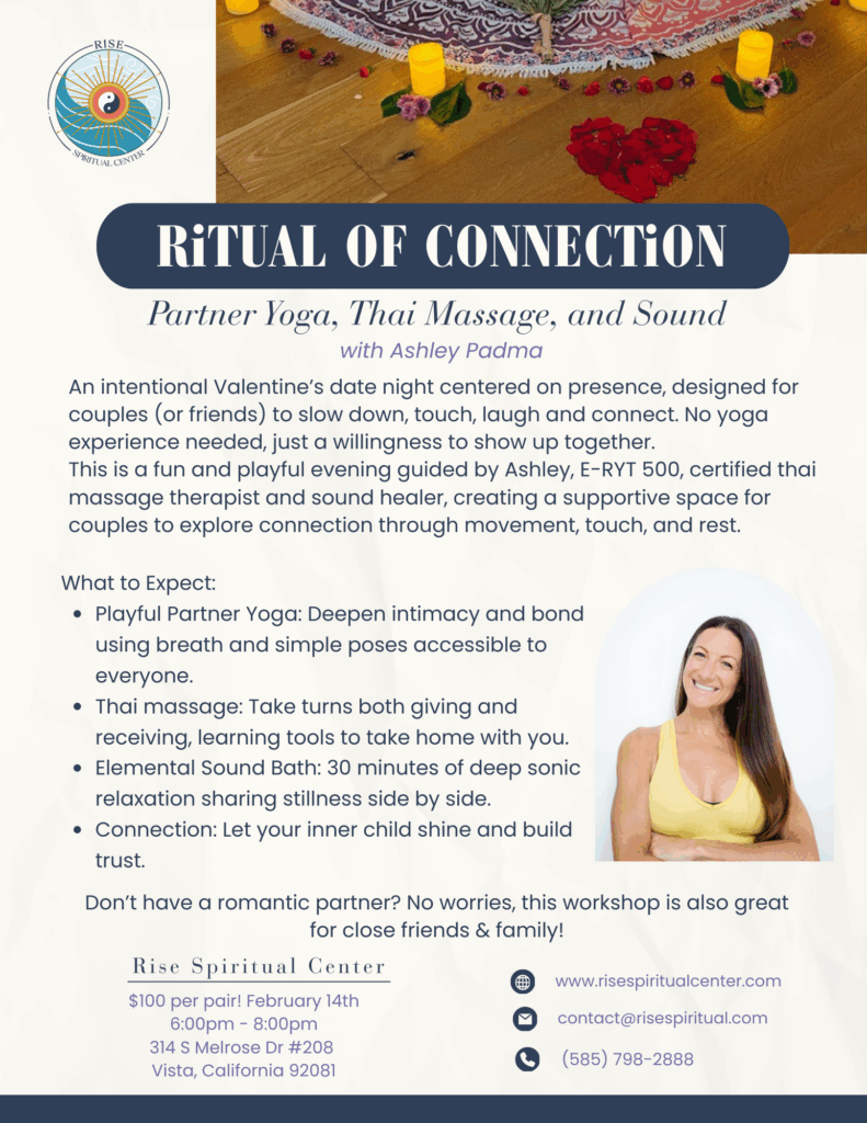 Ritual of Connection: Partner Yoga, Thai Massage and Sound