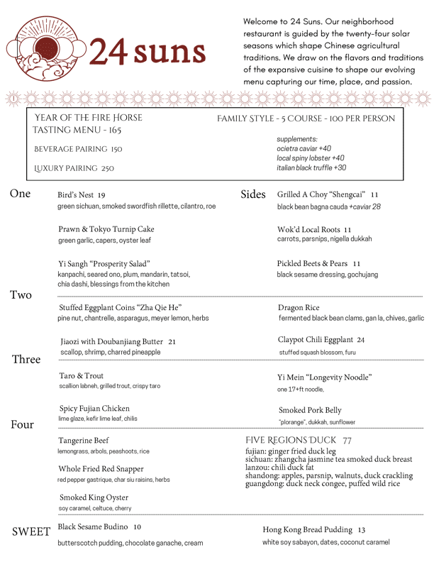 24 suns oceanside lunar new year menu 2026