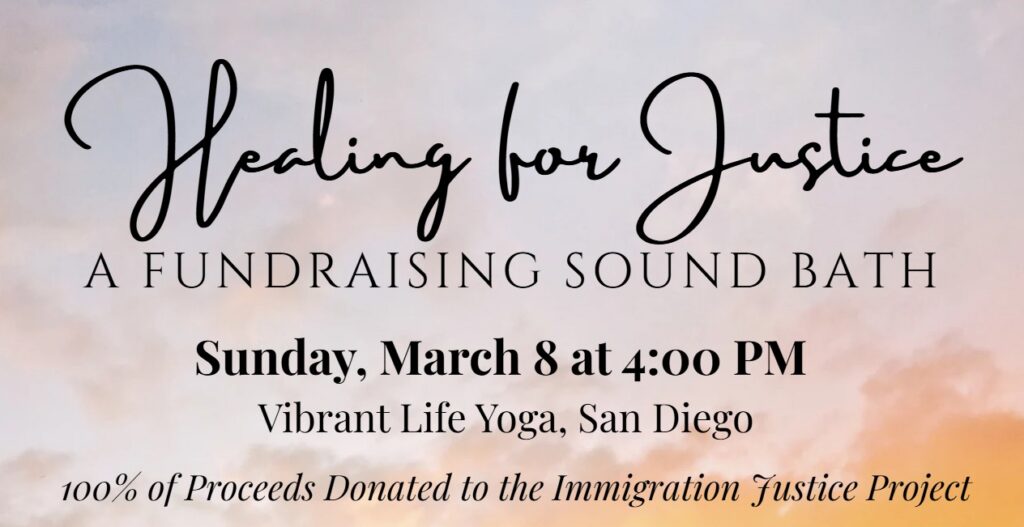 Fundraiser Sound Bath for Justice San Diego