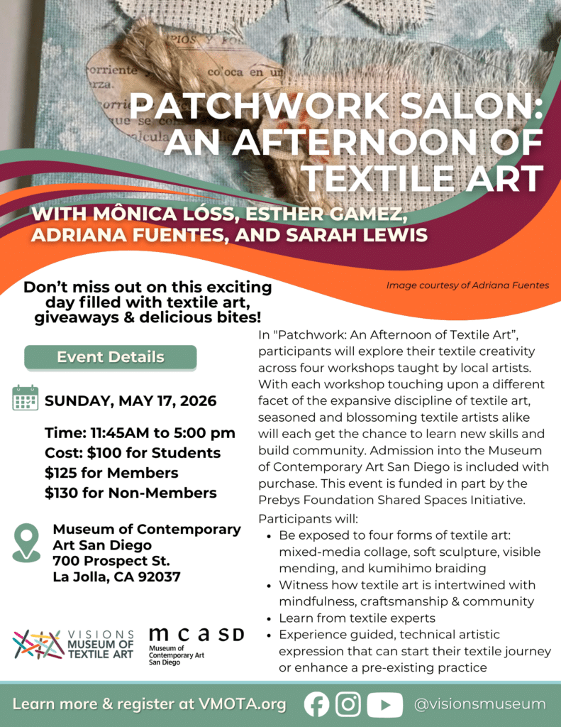 Patchwork Salon: An Afternoon of Textile Art at the Museum of Contemporary Art San Diego