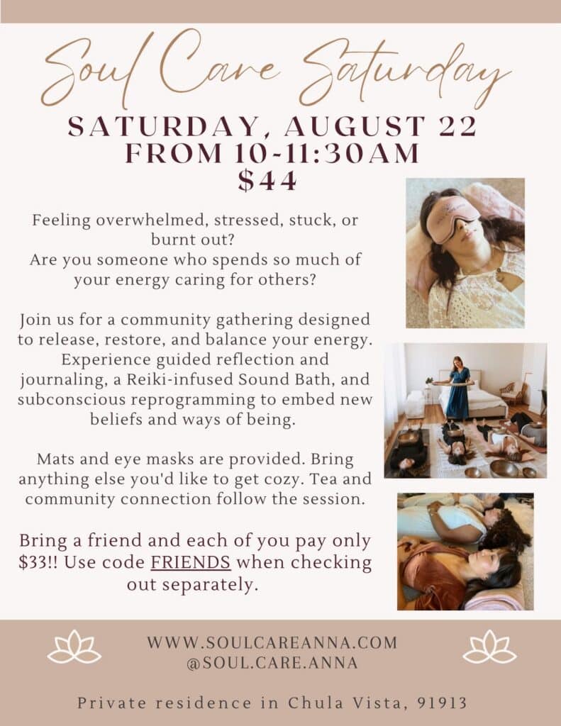 Soul Care Saturday!