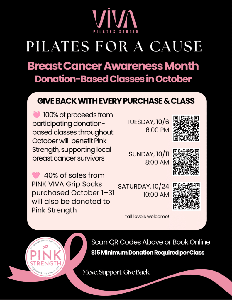 Viva Pilates Breast Cancer Awareness Pilates Class