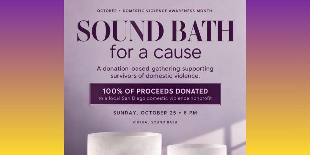 Virtual Sound Bath Supporting Domestic Violence Awareness Month